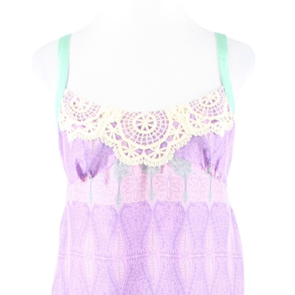 Feather Bone purple silk dress S - Picture 2 of 8